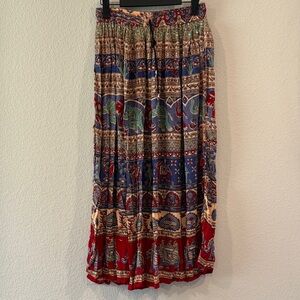 Bohemian Multicolor Maxi Skirt